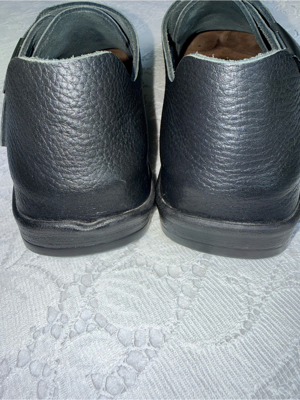 Betula by Birkenstock Black Leather Clog Mules Size 38 US L7 M5 Made in Germany - Picture 10 of 11